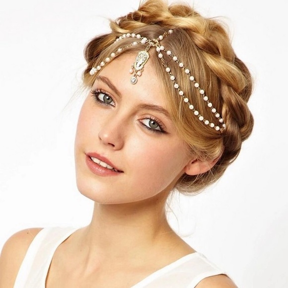 Accessories Bohemian Headband White Beads Poshmark